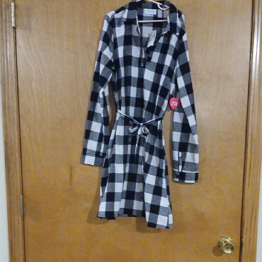NWT The Children's Place Black and White Checkered Dress